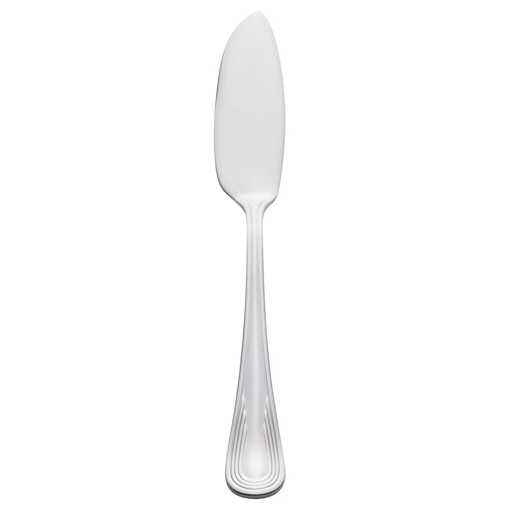 Libbey 129 053 Reflections 7 1/8" 18/0 Stainless Steel Heavy Weight Butter Spreader - 36/Case