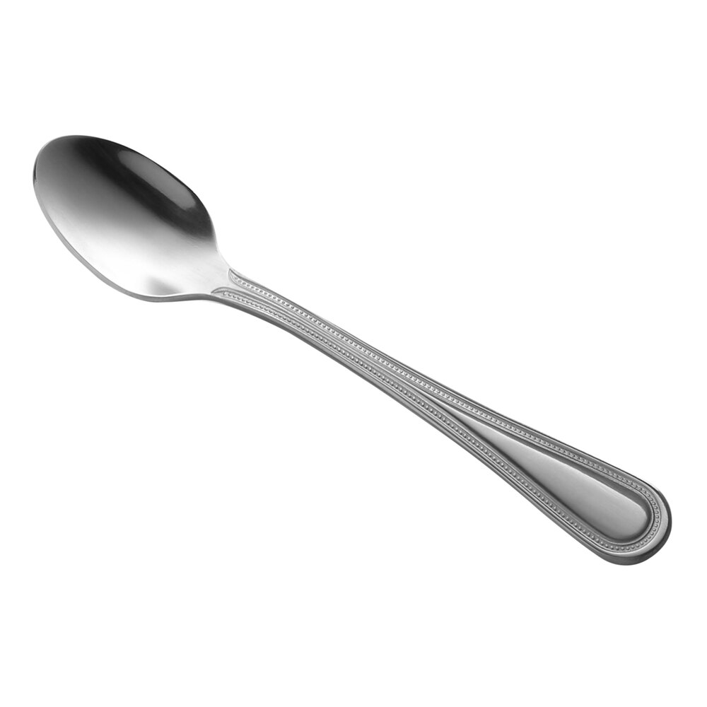 Libbey Brandware 130 007 Harbour 4 3/4" 18/0 Stainless Steel Heavy Weight Demitasse Spoon - 36/Case