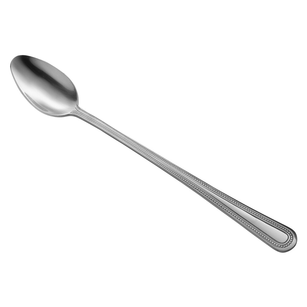 Libbey Brandware 130 021 Harbour 8 3/8" 18/0 Stainless Steel Heavy Weight Iced Tea Spoon - 36/Case