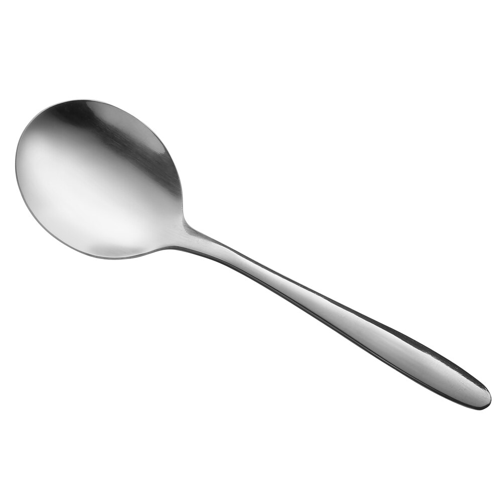 Libbey Brandware 135 016 Regency 5 3/4" 18/0 Stainless Steel Medium Weight Bouillon Spoon - 36/Case