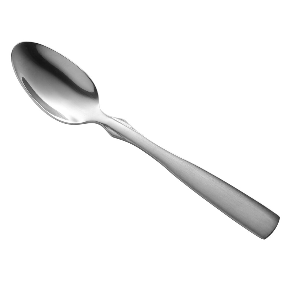 Libbey Brandware 138 007 Salem 4 1/2" 18/0 Stainless Steel Heavy Weight Demitasse Spoon - 36/Case