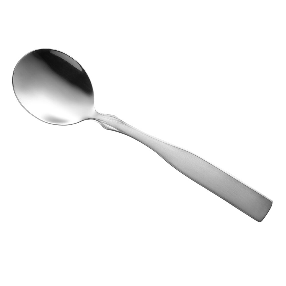 Libbey Brandware 138 016 Salem 6" 18/0 Stainless Steel Heavy Weight Bouillon Spoon - 36/Case