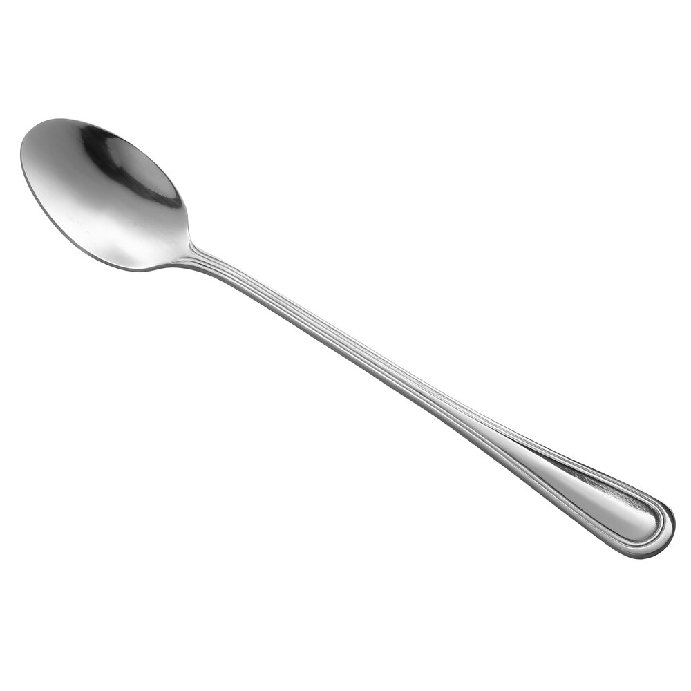 Libbey Brandware 139 021 Classic Rim 7 7/8" 18/0 Stainless Steel Medium Weight Iced Tea Spoon - 36/Case
