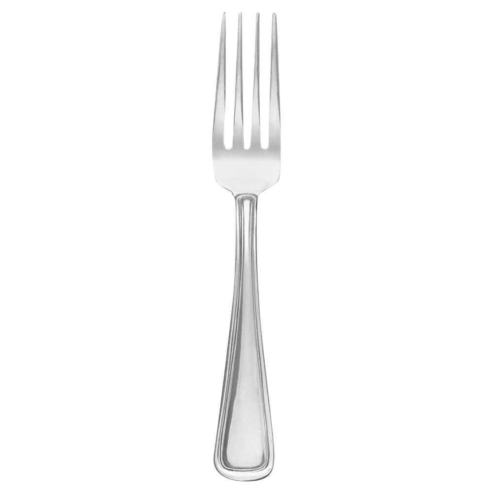 Libbey Brandware 139 030 Classic Rim 7" 18/0 Stainless Steel Medium Weight Dinner Fork - 36/Case