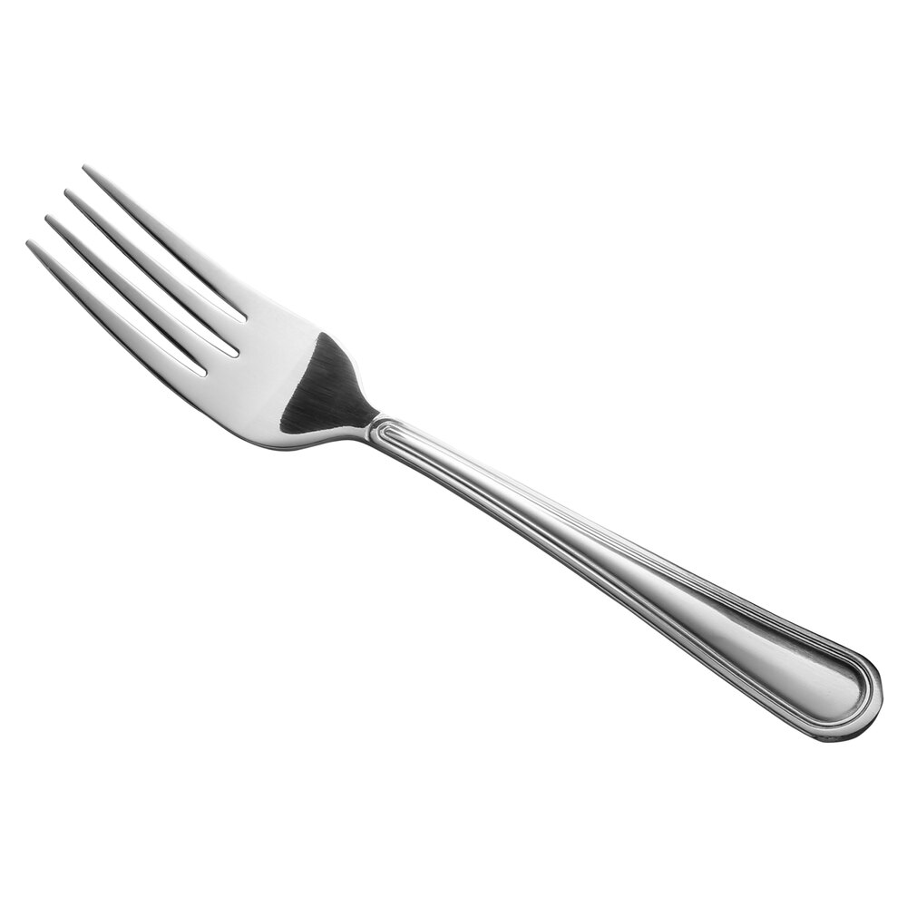 Libbey Brandware 139 038 Classic Rim 6 1/8" 18/0 Stainless Steel Medium Weight Salad Fork - 36/Case