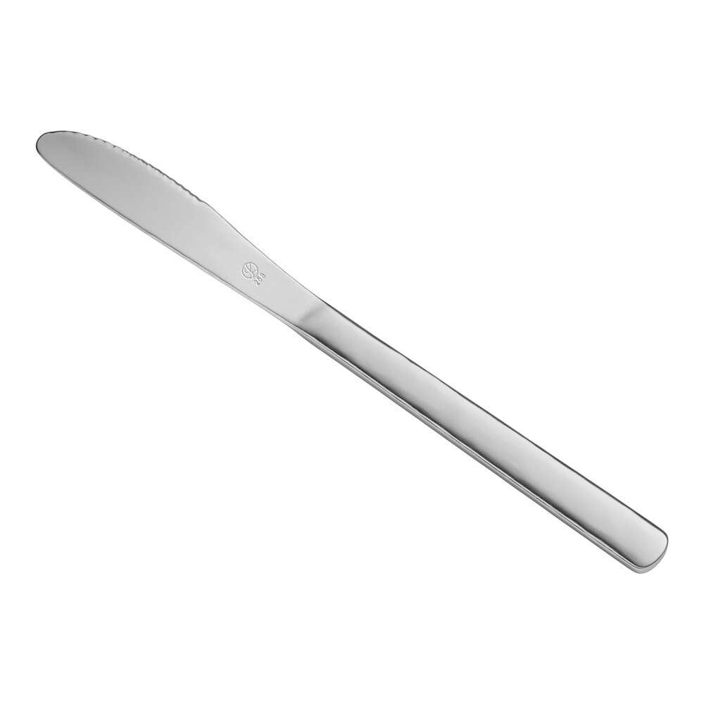 Libbey Brandware 141 5262 Windsor 8 3/8" 18/0 Stainless Steel Heavy Weight Dinner Knife - 12/Case