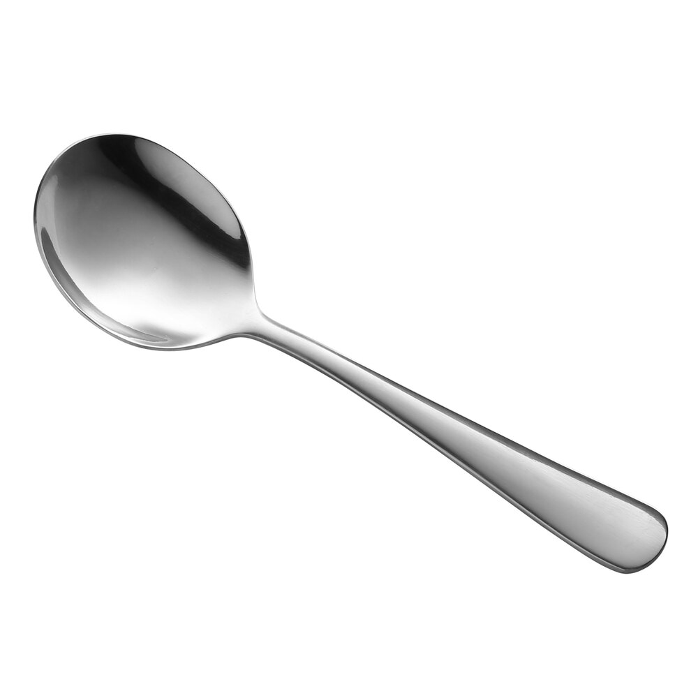 Libbey Brandware 143 016 Windsor Grandeur 6" 18/0 Stainless Steel Heavy Weight Bouillon Spoon - 36/Case