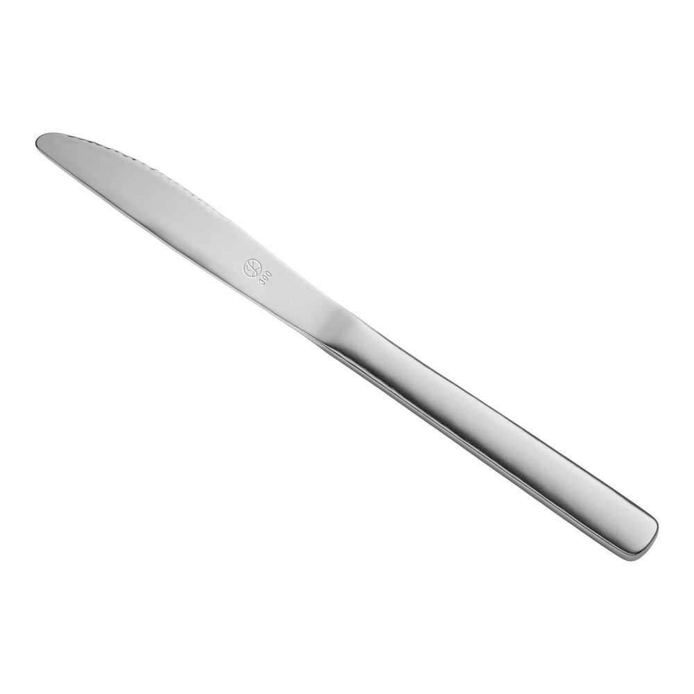 Libbey Brandware 143 5912 Windsor Grandeur 8 1/4" 18/0 Stainless Steel Heavy Weight Dinner Knife - 12/Case