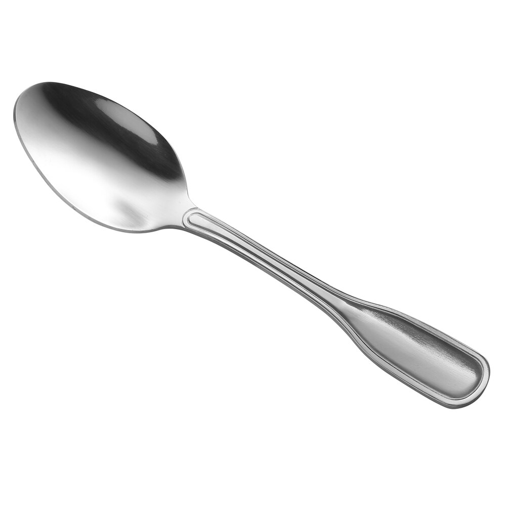 Libbey Brandware 145 002 Wellington 7 1/4" 18/0 Stainless Steel Heavy Weight Dessert Spoon - 36/Case