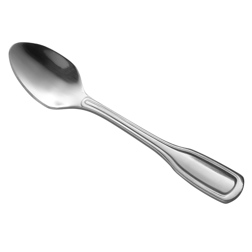 Libbey Brandware 145 007 Wellington 4 3/4" 18/0 Stainless Steel Heavy Weight Demitasse Spoon - 36/Case