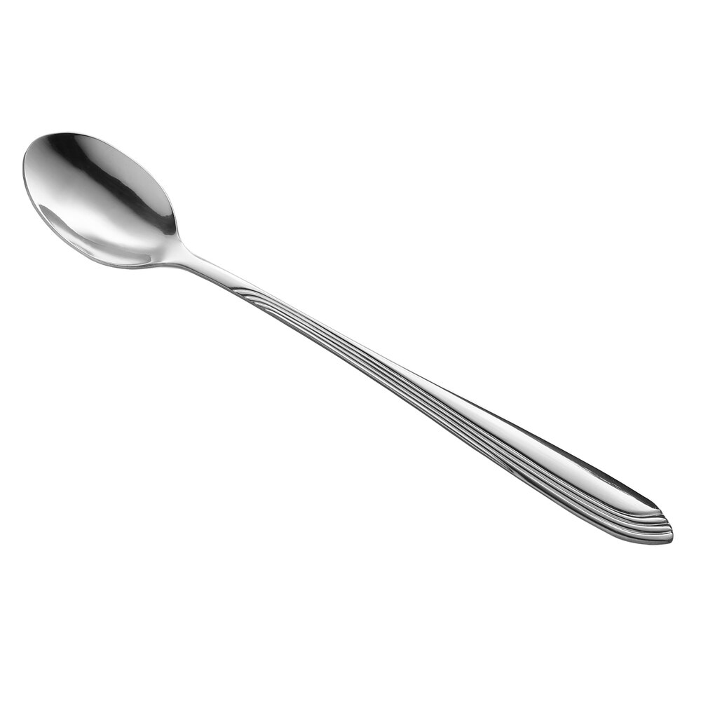 Libbey Brandware 148 021 Riva 7 3/4" 18/0 Stainless Steel Medium Weight Iced Tea Spoon - 36/Case