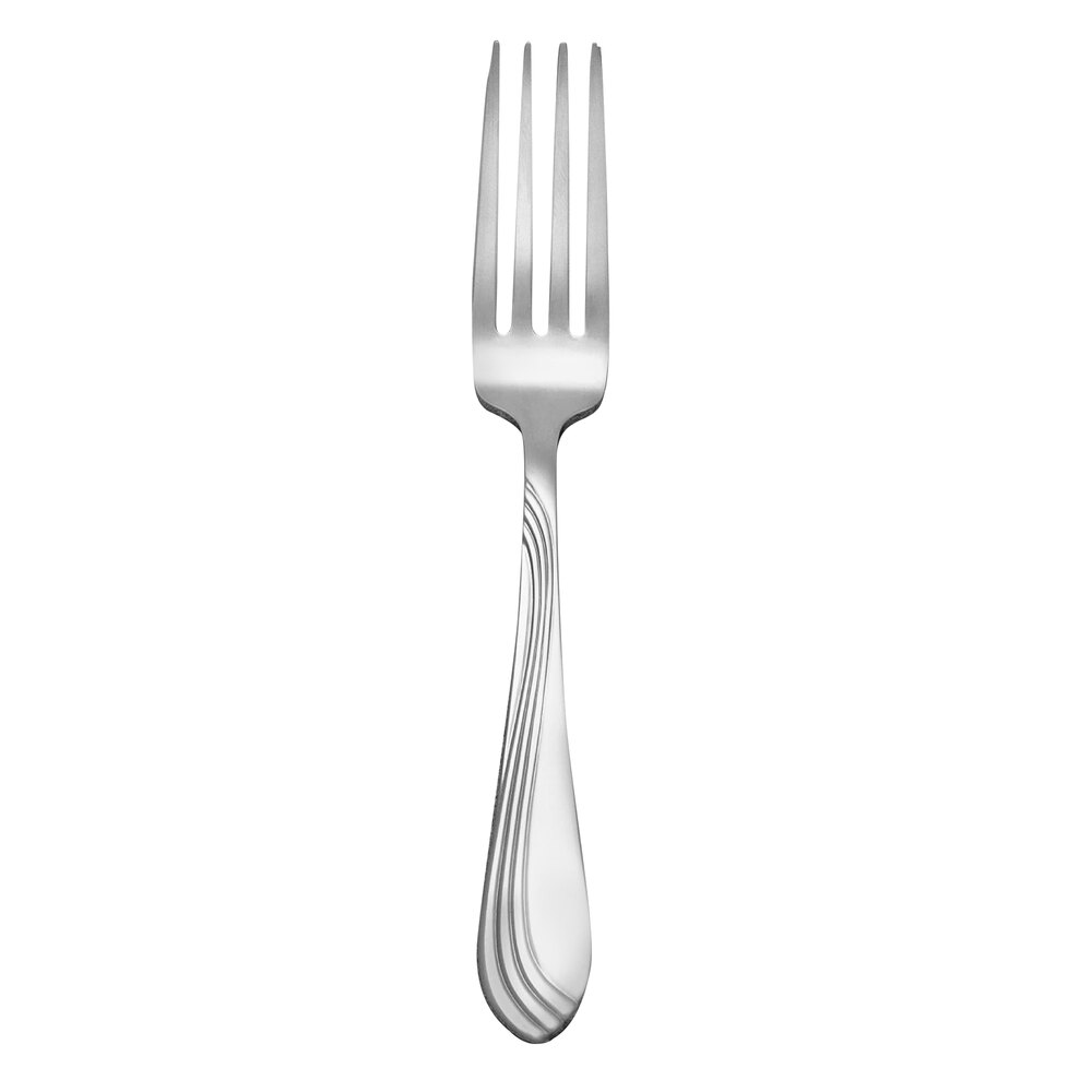 Libbey Brandware 148 030 Riva 7 3/8" 18/0 Stainless Steel Medium Weight Dinner Fork - 36/Case