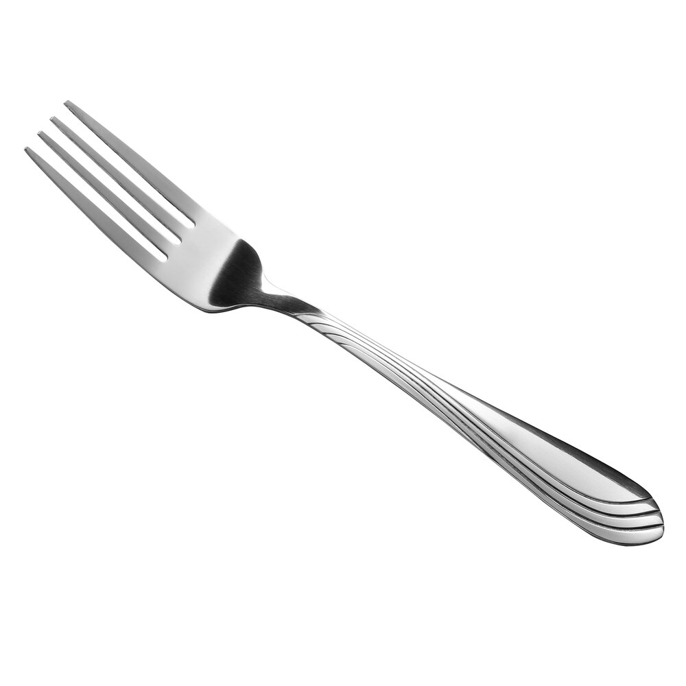 Libbey Brandware 148 039 Riva 8" 18/0 Stainless Steel Medium Weight European Dinner Fork - 36/Case