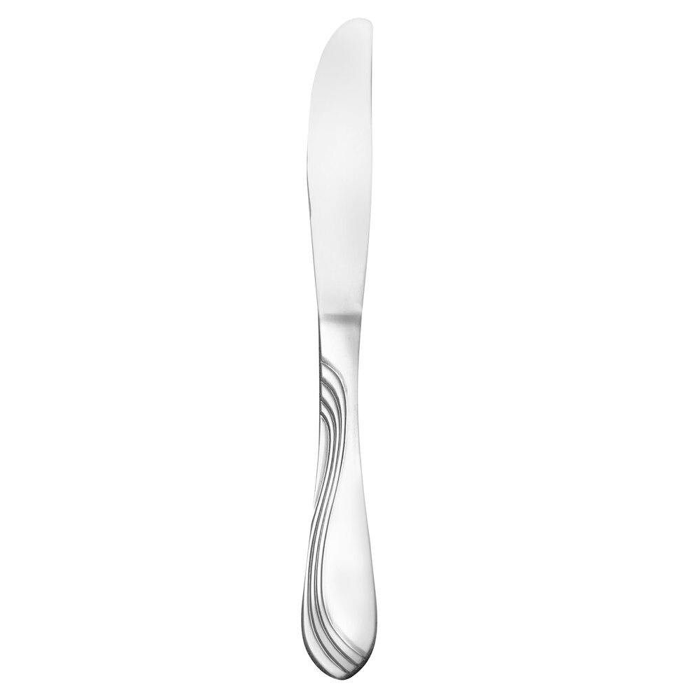 Libbey Brandware 148 5262 Riva 8 5/8" 18/0 Stainless Steel Medium Weight Dinner Knife - 12/Case