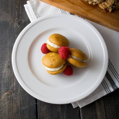 Libbey 1502-10205 Empire 8 1/4" Alpine White Porcelain Plate