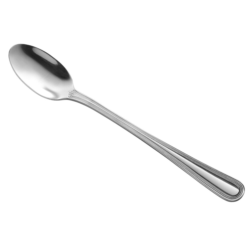 Libbey Brandware 160 021 Geneva 7 5/8" 18/0 Stainless Steel Medium Weight Iced Tea Spoon - 36/Case