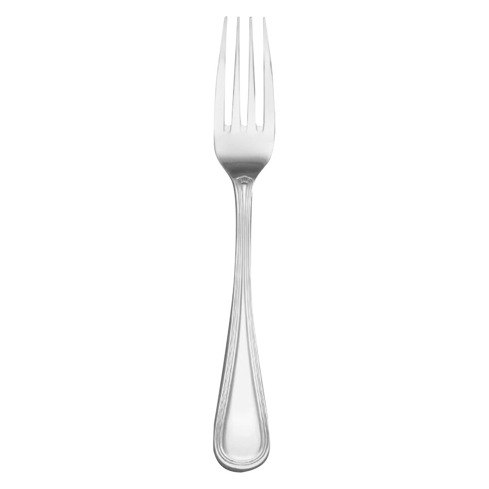 Libbey Brandware 160 030 Geneva 7" 18/0 Stainless Steel Medium Weight Dinner Fork - 36/Case