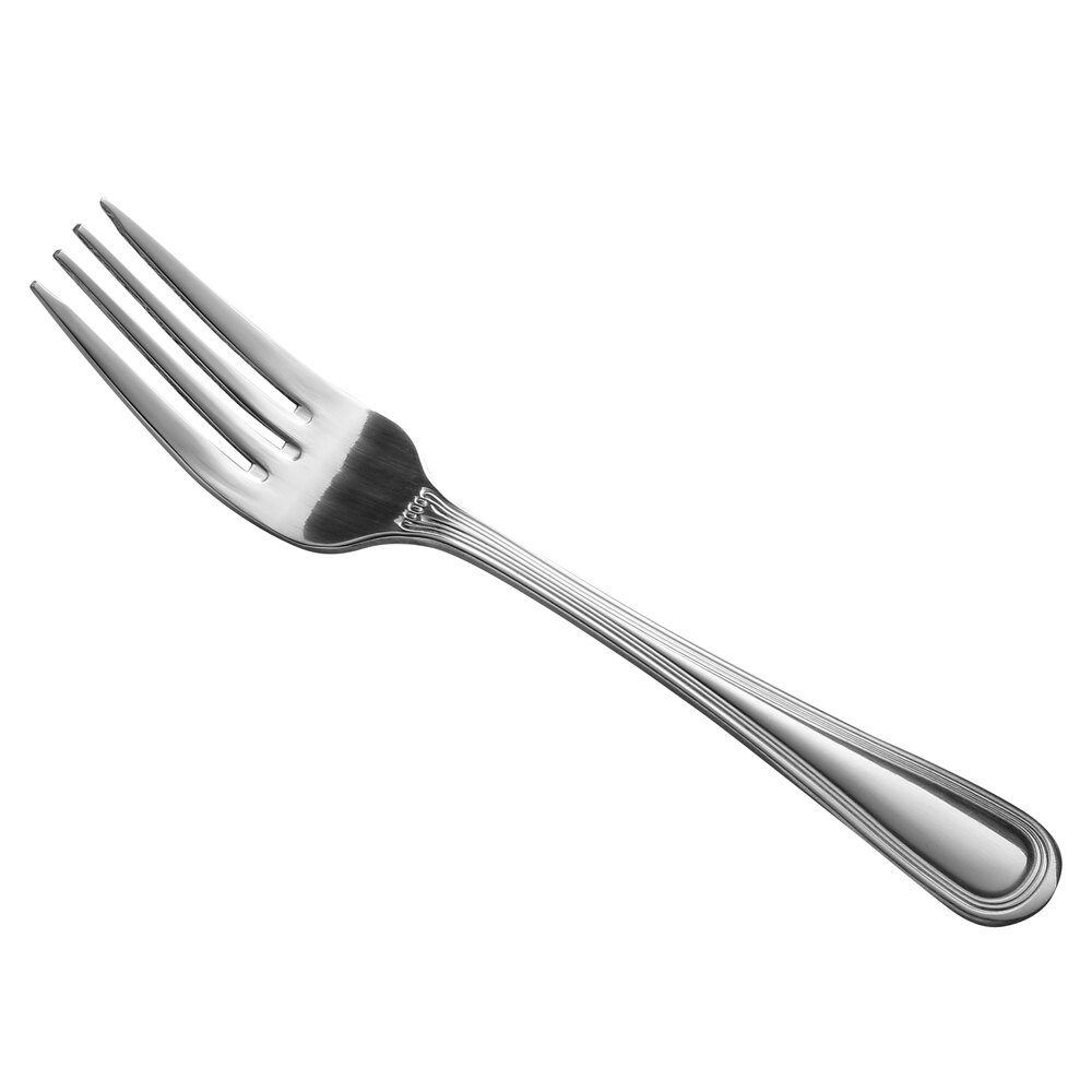 Libbey Brandware 160 038 Geneva 7" 18/0 Stainless Steel Medium Weight Salad Fork - 36/Case