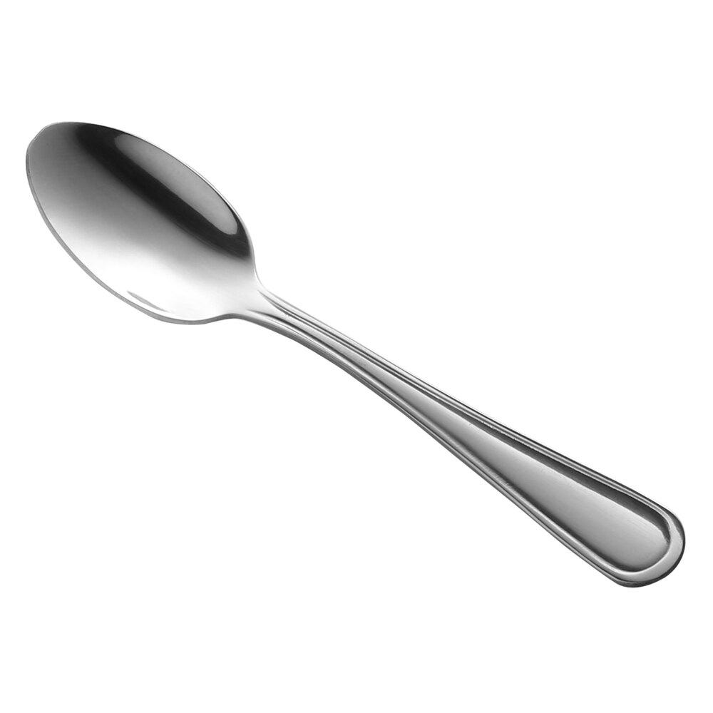 Libbey Brandware 162 007 Huron 4 1/4" 18/0 Stainless Steel Heavy Weight Demitasse Spoon - 36/Case