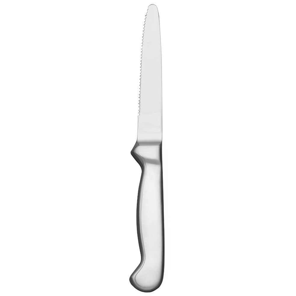 Libbey 195 2482 Slim Radiant 9" Stainless Steel Steak Knife with Hollow Handle - 12/Pack