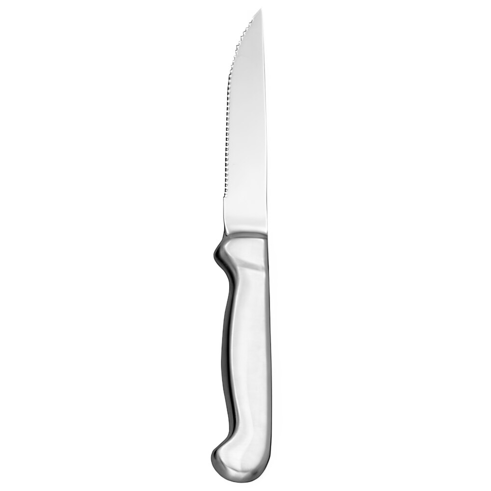 Libbey 195 2882 Slim Radiant 9" Stainless Steel Steak Knife with Hollow Handle - 12/Pack