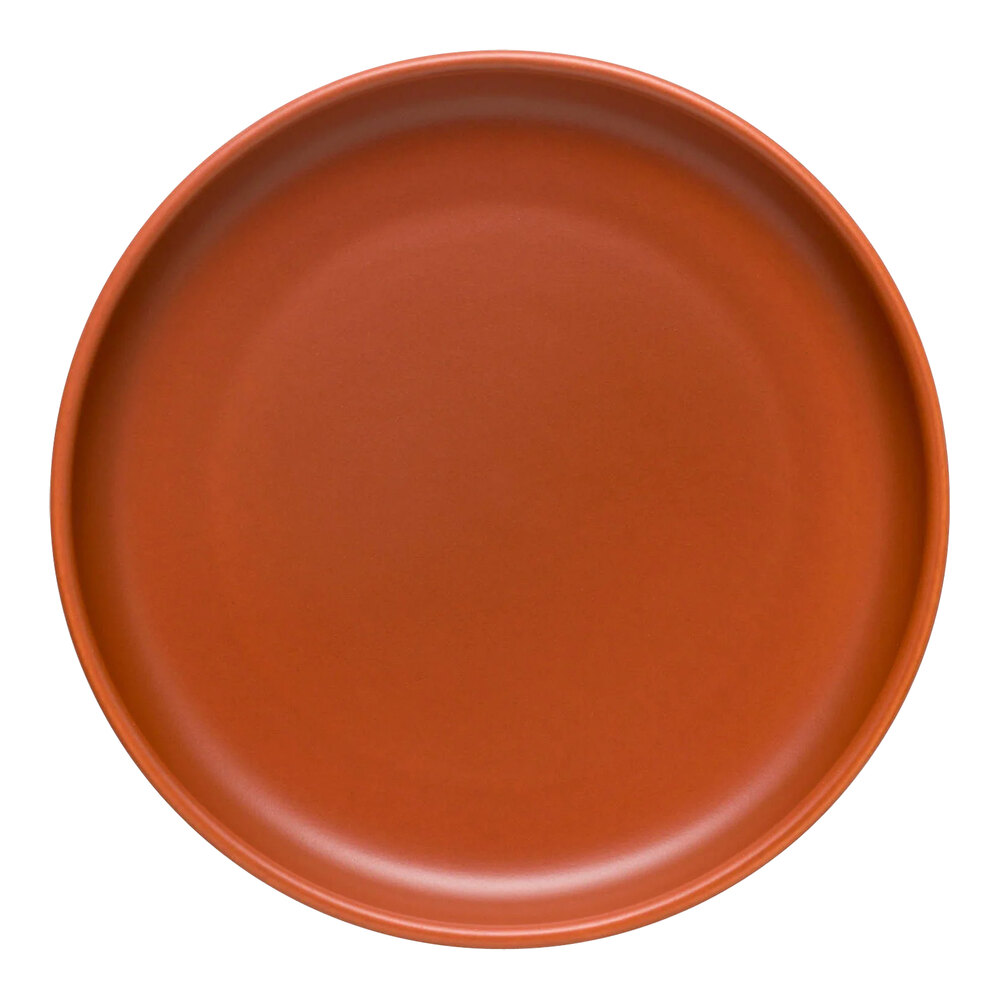 Libbey Driftstone 7 3/4" Clay Satin Matte Porcelain Flat Coupe Plate - 12/Case