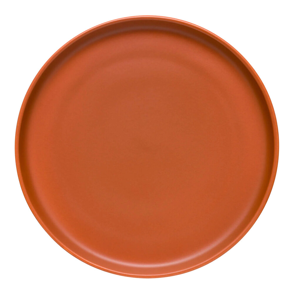 Libbey Driftstone 10 1/2" Clay Satin Matte Porcelain Flat Coupe Plate - 12/Case