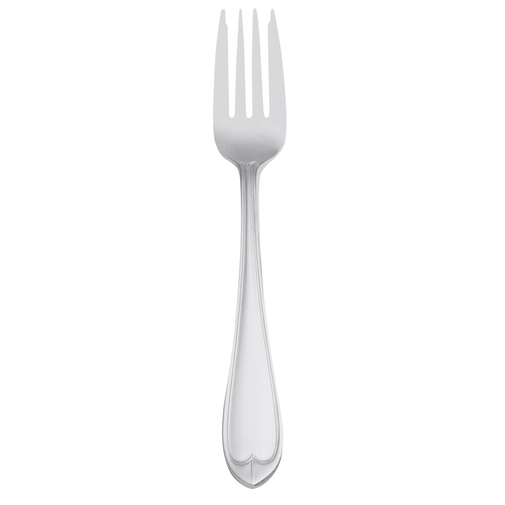 Libbey 239 038 Antique 6 5/8" 18/0 Stainless Steel Heavy Weight Salad Fork - 36/Case