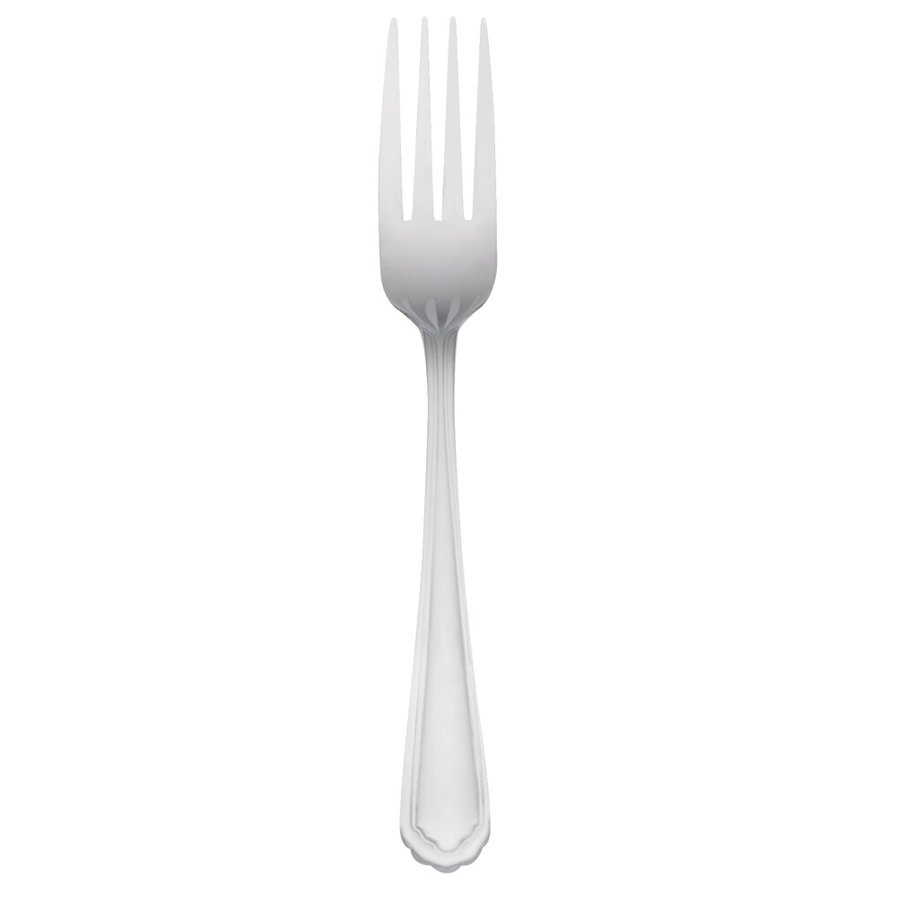 Libbey 256 030 Cortland 7" 18/0 Stainless Steel Heavy Weight Dessert Fork - 36/Case