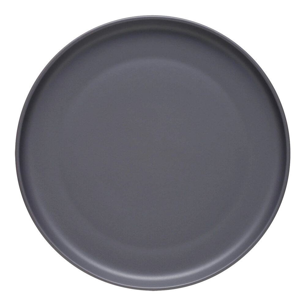 Libbey Driftstone 10 1/2" Granite Satin Matte Porcelain Flat Coupe Plate - 12/Case