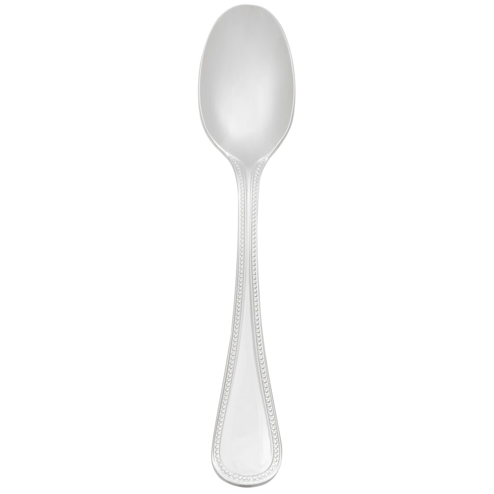 Libbey 407 007 Calais 4 3/8" 18/8 Stainless Steel Extra Heavy Weight Demitasse Spoon - 12/Case