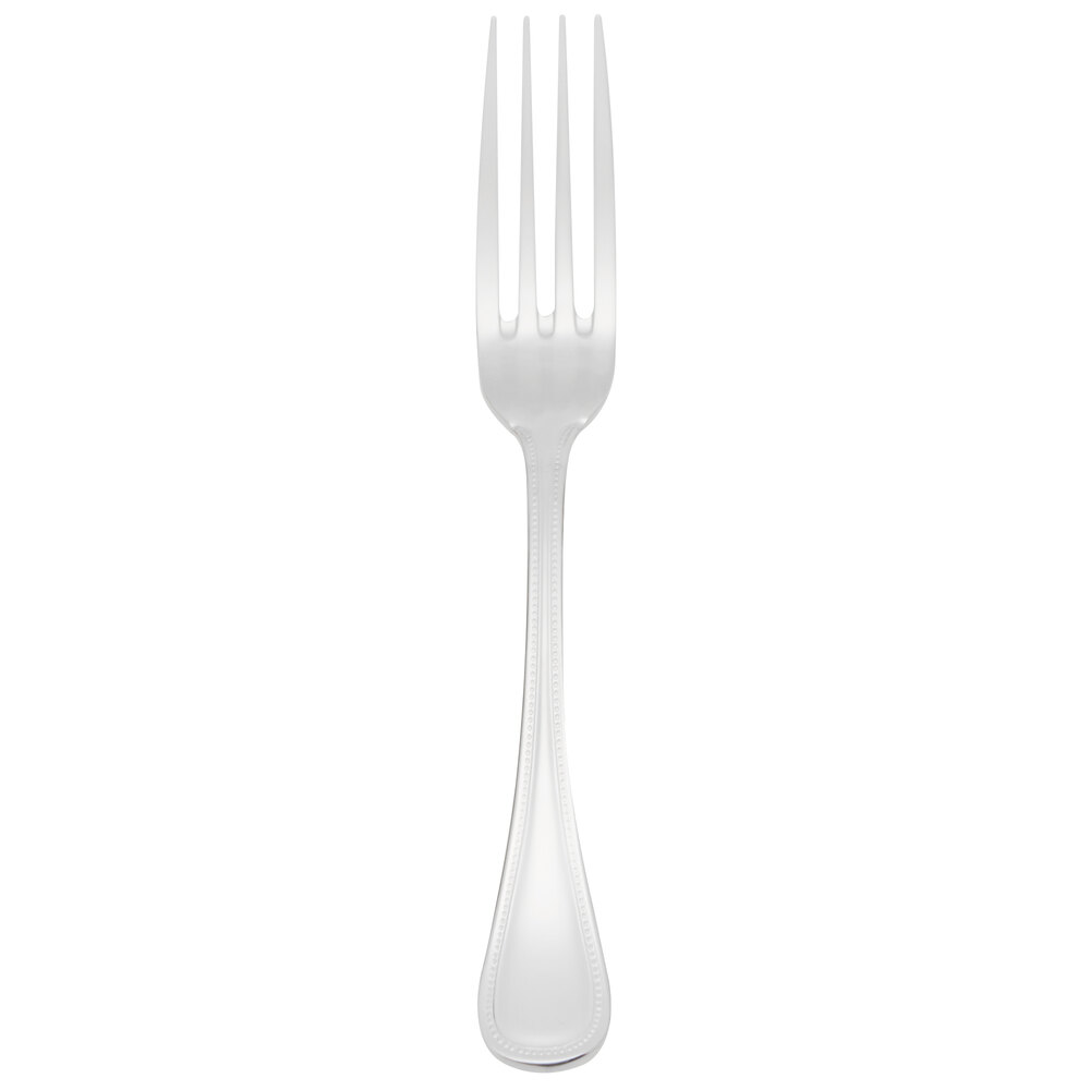 Libbey 407 039 Calais 8 1/4" 18/8 Stainless Steel Extra Heavy Weight European Dinner Fork - 12/Case