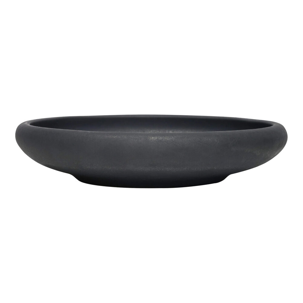 Reserve by Libbey Ignea 9.8 oz. Black Matte Porcelain Deep Bowl - 24/Case