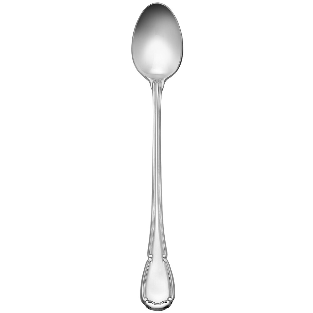 Reserve by Libbey 412 021 Baroque 7 1/2" 18/10 Stainless Steel Extra Heavy Weight Iced Tea Spoon - 12/Case
