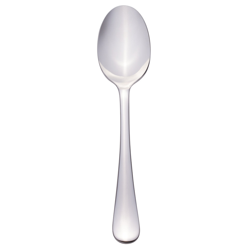 Libbey 467 003 Auberge 7 5/8" 18/0 Stainless Steel Heavy Weight Tablespoon / Serving Spoon - 36/Case