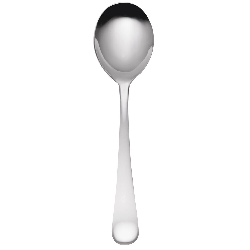 Libbey 467 016 Auberge 6" 18/0 Stainless Steel Heavy Weight Bouillon Spoon - 36/Case