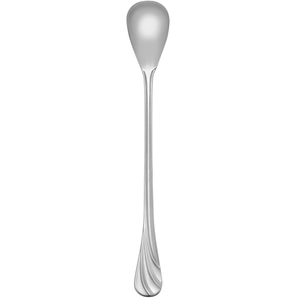 Libbey 491 021 Serenade 8 1/8" 18/8 Stainless Steel Extra Heavy Weight Iced Tea Spoon - 12/Case