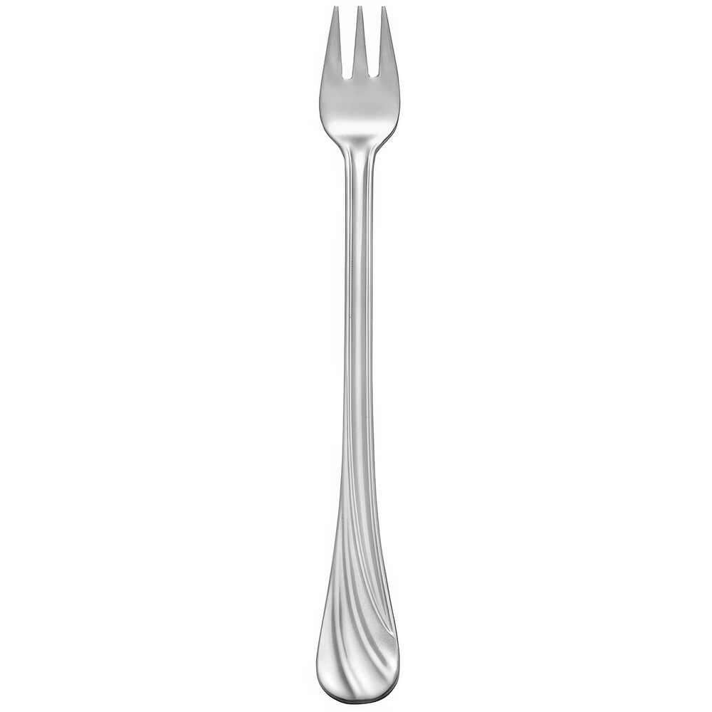 Libbey 491 029 Serenade 6 1/4" 18/8 Stainless Steel Extra Heavy Weight Cocktail Fork - 12/Case