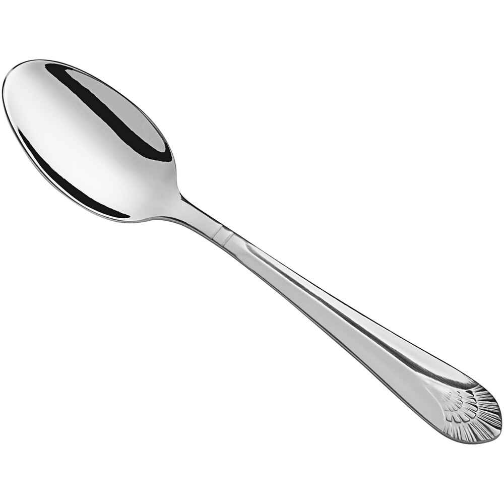 Libbey Metropolitan 4 3/8" 18/0 Stainless Steel Heavy Weight Demitasse Spoon - 36/Case