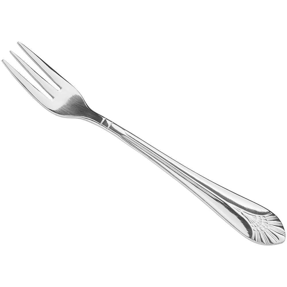 Libbey Metropolitan 5 7/8" 18/0 Stainless Steel Heavy Weight Cocktail Fork - 36/Case