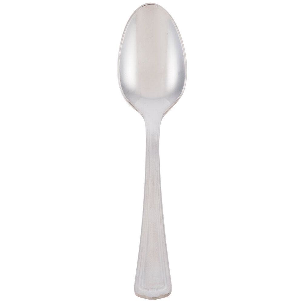 Libbey 578 007 Fairfield 4 1/4" 18/0 Stainless Steel Heavy Weight Demitasse Spoon - 36/Case