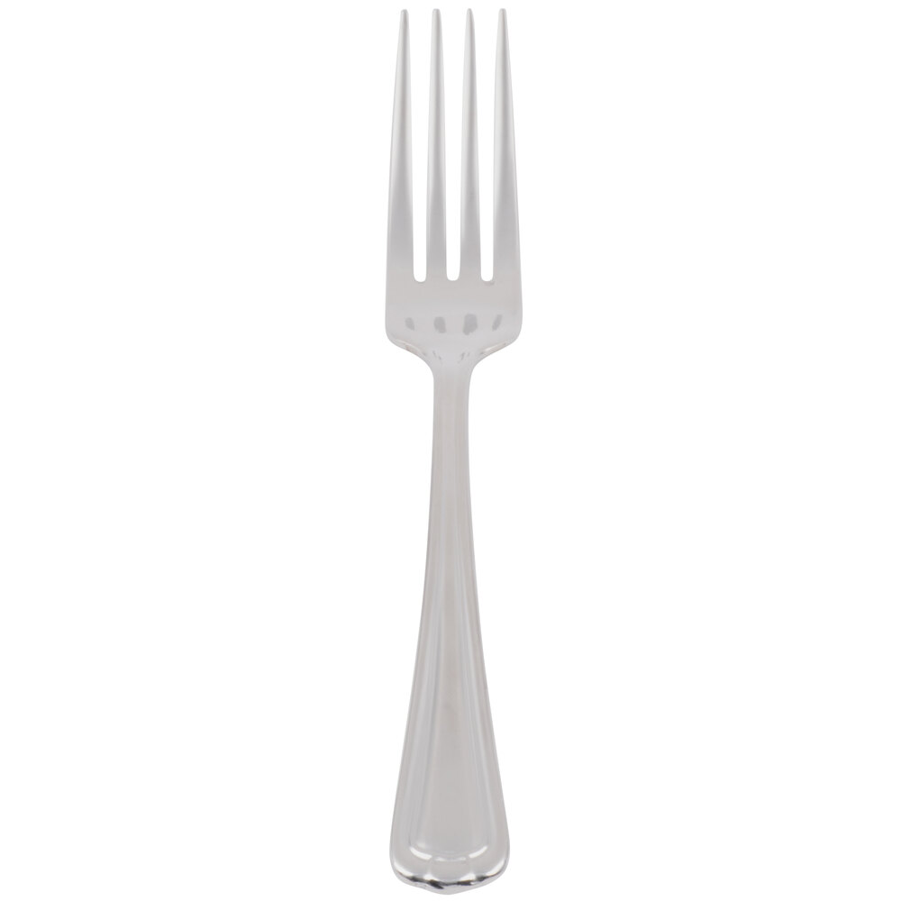 Libbey 578 030 Fairfield 7" 18/0 Stainless Steel Heavy Weight Utility / Dessert Fork - 36/Case