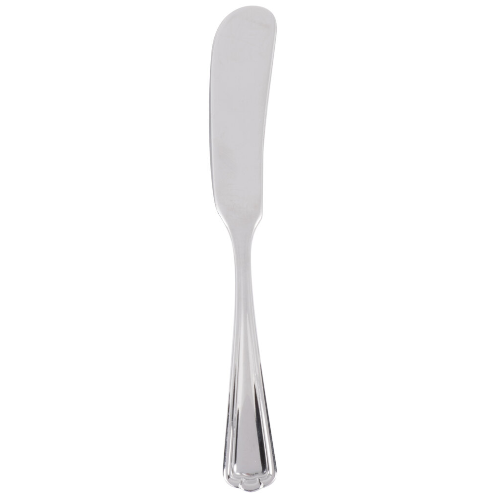 Libbey 578 053 Fairfield 5 7/8" 18/0 Stainless Steel Heavy Weight Butter Spreader - 36/Case