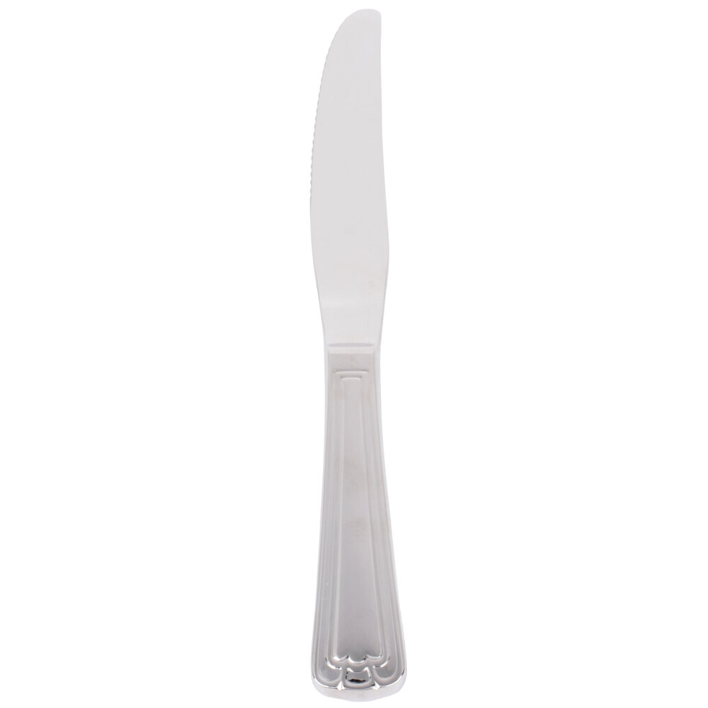 Libbey 578 5502 Fairfield 9 3/4" 18/0 Stainless Steel Heavy Weight Dinner Knife - 36/Case