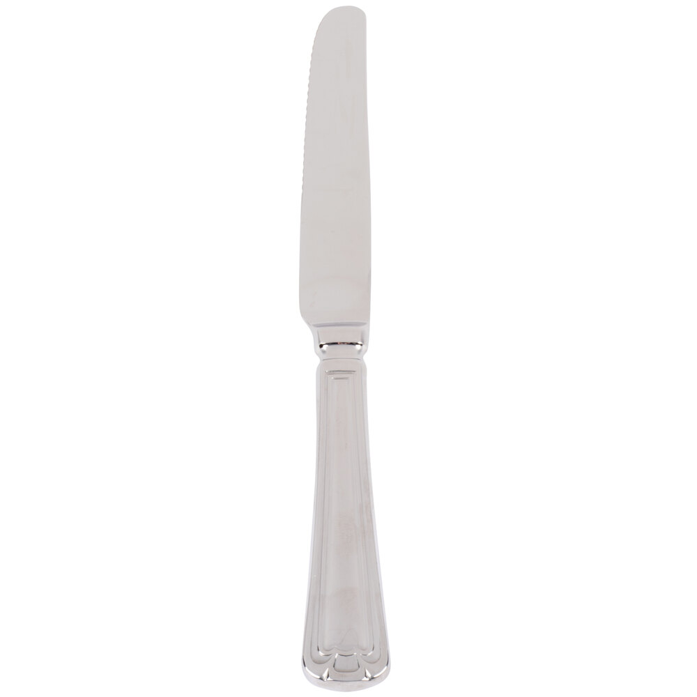 Libbey 578 5512 Fairfield 9 7/8" 18/0 Stainless Steel Heavy Weight Dinner Knife with Bolster - 36/Case