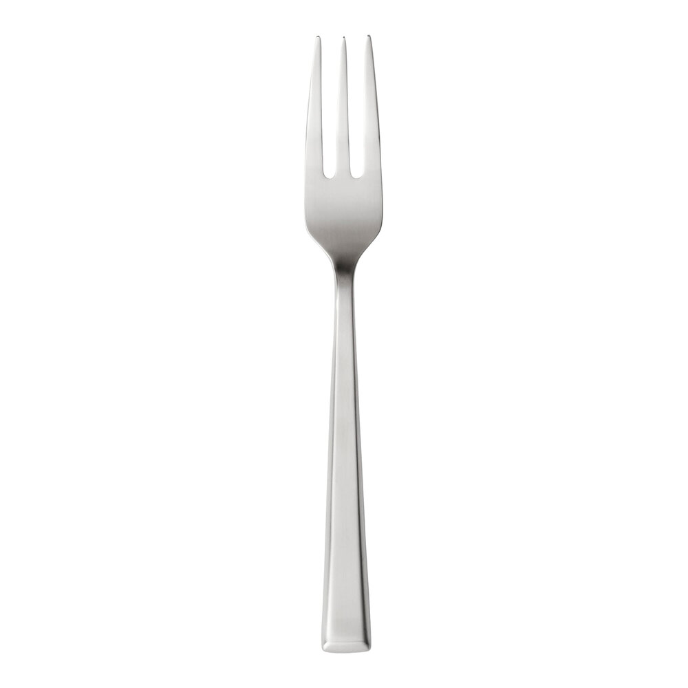 Libbey Santorini Satin II 7 1/4" 18/0 Stainless Steel Heavy Weight Salad Fork - 12/Case