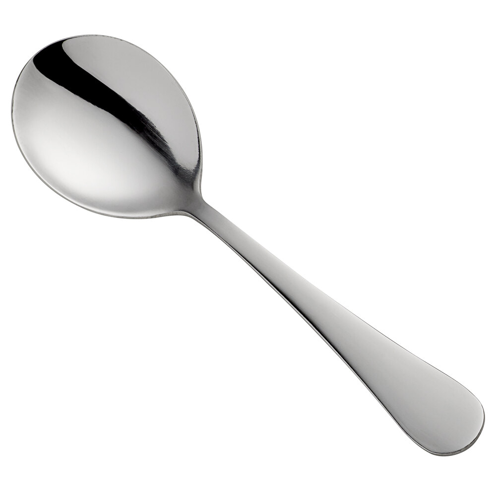 Libbey 660 016 Deluxe Windsor 5 7/8" 18/0 Stainless Steel Heavy Weight Bouillon Spoon - 36/Case