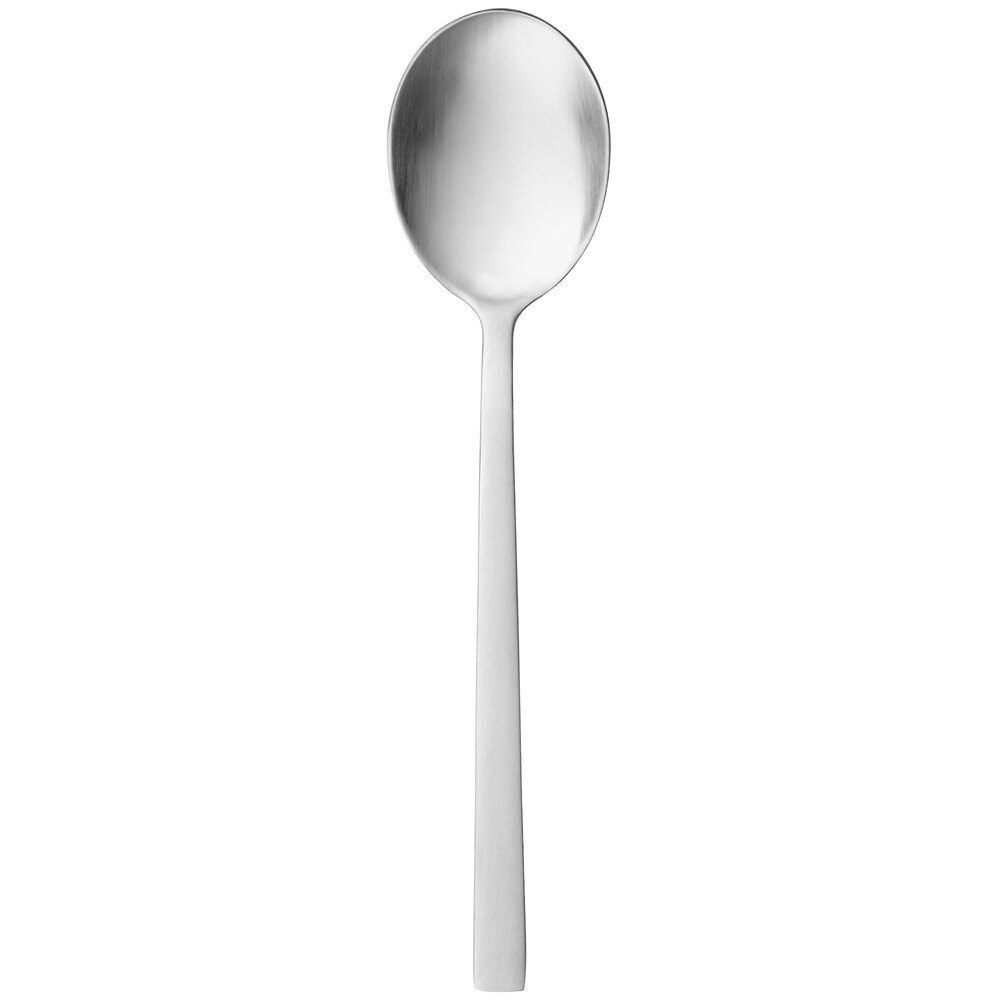 Libbey 663 001 Elexa Satin 6 1/8" 18/0 Stainless Steel Heavy Weight Teaspoon - 36/Case