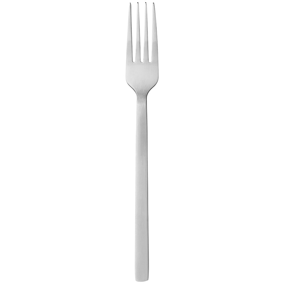 Libbey 663 027 Elexa Satin 8 3/8" 18/0 Stainless Steel Heavy Weight Dinner Fork - 36/Case