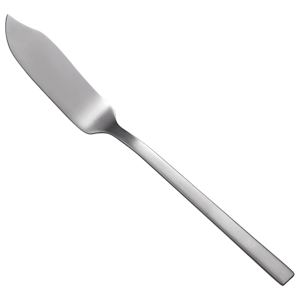Libbey 663 053 Elexa Satin 5 1/4" 18/0 Stainless Steel Heavy Weight Butter Knife - 36/Case